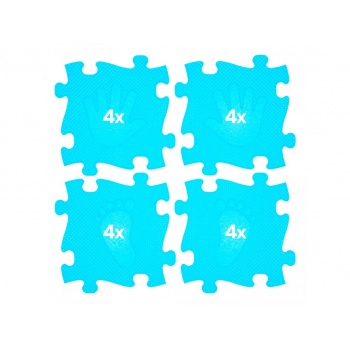 MUFFIK Set aktívne podložky RUKA/NOHA Modrá Obrázok pre MUFFIK Set aktívne podložky RUKA/NOHA Modrá