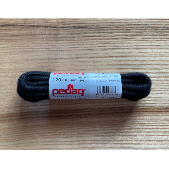 Obrázok pre PEDAG Šnúrky Cord guľaté black 120 CM